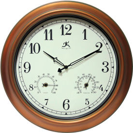 Infinity Instruments 12144CP-1679 Infinity Instruments 18" Craftsman All Weather Wall Clock image.