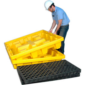 UltraTech Ultra-Spill Pallet® 1230 P4 - Nestable - Yellow with No Drain
