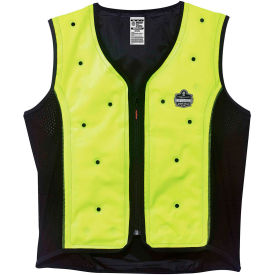 Ergodyne 12675 Ergodyne® 12675 Chill-Its® 6685 Dry Evaporative Cooling Vest, Lime, XL image.