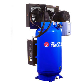 Global Industrial 133682 Global Industrial™ Silent Air Compressor, Two Stage Piston, 7.5 HP, 80 Gal., 1 Phase, 230V image.