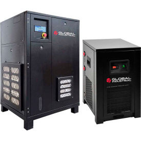 Global Industrial 133688 Global Industrial™ Tankless Rotary Screw Compressor w/Dryer, 5 HP, 1 Phase, 230V image.