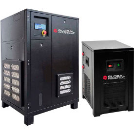 Global Industrial 133689 Global Industrial™ Tankless Rotary Screw Compressor w/Dryer, 7.5 HP, 1 Phase, 230V image.