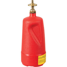 Dispensing Can, 4"D x 10-1/2"H, 1 Quart, Polyethylene, Red view 2
