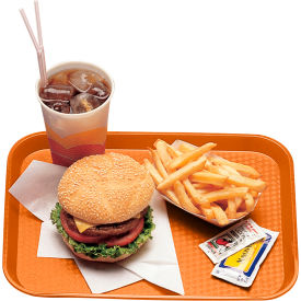 Cambro 1418FF166 - Tray Fast Food 14" x 18"  Orange