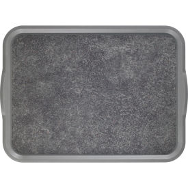 Cambro 1520VCRST381 - Versa Camtray Room Service Style Rectangular 15" x 20" Pearl Gray w/ Titan