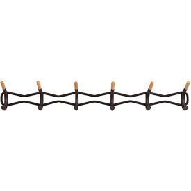 Safco Family Coat Wall Rack, 6 Hook, 5-1/4 Safco Family Coat Wall Rack, 6 Hook, 5-1/4