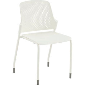 Next Stack Chair, 19-3/4"D x 19-3/4"W x 33"H, White view 2