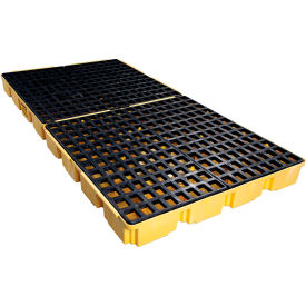 8 Drum Spill Containment Platform - Yellow with No Drain view 2