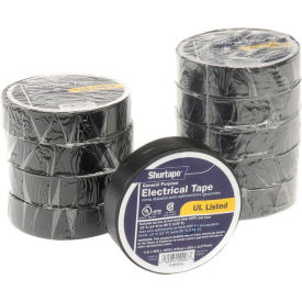 Shurtape Technologies 200782 Shurtape EV 057B Black Electrical Tape, EV 57 3/4" X 66, 7 mil, Black image.