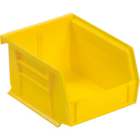 Akro-Mils 30210YELLO Akro-Mils® AkroBin® Plastic Stacking Bin, 4-1/8"W x 5-3/8"D x 3"H, Yellow image.