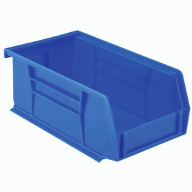 Akro-Mils 30220 BLUE Akro-Mils® AkroBin® Plastic Stack & Hang Bin, 4-1/8"W x 7-3/8"D x 3"H, Blue image.