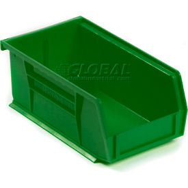 Akro-Mils 30220GREEN Akro-Mils® AkroBin® Plastic Stack & Hang Bin, 4-1/8"W x 7-3/8"D x 3"H, Green image.