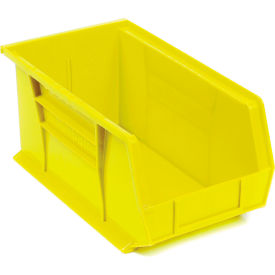 Akro-Mils 30240 YELLO Akro-Mils® AkroBin® Plastic Stack & Hang Bin, 8-1/4"W x 14-3/4"D x 7"H, Yellow image.