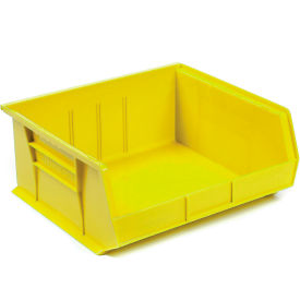 Akro-Mils 30250 YELLO Akro-Mils® AkroBin® Plastic Stack & Hang Bin, 16-1/2"W x 14-3/4"D x 7"H, Yellow image.