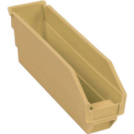 Global Industrial 184836BG Global Industrial™ Plastic Nesting Storage Shelf Bin 2-3/4"W x 11-5/8"D x 4"H Beige image.