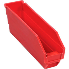 Global Industrial 184836RD Global Industrial™ Plastic Nesting Storage Shelf Bin 2-3/4"W x 11-5/8"D x 4"H Red image.