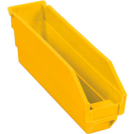 Global Industrial 184836YL Global Industrial™ Plastic Nesting Storage Shelf Bin 2-3/4"W x 11-5/8"D x 4"H Yellow image.