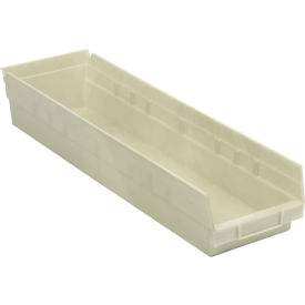 Global Industrial 184842BG Global Industrial™ Plastic Nesting Storage Shelf Bin 6-5/8"W x 23-5/8"D x 4"H Beige image.