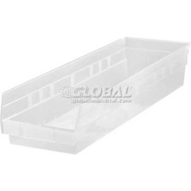 plastic nesting storage shelf bin qsb106cl 6-5/8"w x 23-5/8"d x 4"h clear Plastic Nesting Storage Shelf Bin QSB106CL 6-5/8"W x 23-5/8"D x 4"H Clear
