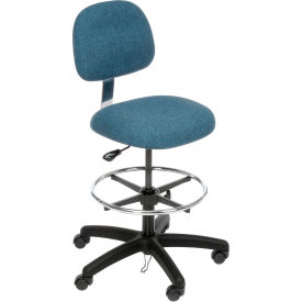 Industrial Seating 50-DF BLUE-413 ESD Stool - Fabric - Pneumatic - Blue image.
