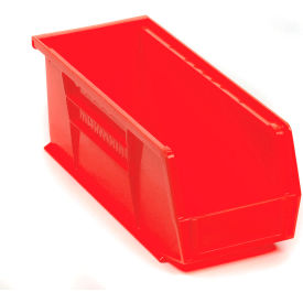 Akro-Mils 30224 RED Akro-Mils® AkroBin® Plastic Stack & Hang Bin, 4-1/8"W x 10-7/8"D x 4"H, Red image.