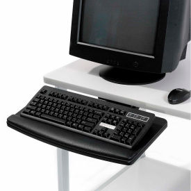Global Industrial 190288 Global Industrial™ Low Profile Adjustable Keyboard Tray, 20-1/8"W x 11"D, Black image.