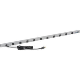 Brooks Elect Of Wiremold 4810ULBD20R Wiremold CabinetMATE Power Strip, 10 Outlets, 20A, 15 Cord image.