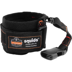 Ergodyne® 19057 Squids® 3116 Pull-On Wrist Lanyard with Buckle 3lbs Max Black Elastic