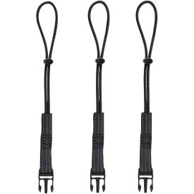 Ergodyne® 19068 Squids® 3103 Accessory Kit Detachable Loops Nylon Black 3-Pack