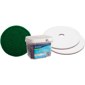 Global Industrial 20LVTFL Luxury Vinyl Tile (LVT) Cleaning Pad & Chemical Package - 20" image.