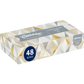 Kleenex® White Facial Tissue for Business Pop-Up Box 2-Ply 125 Sheets/Box 48 Boxes/Carton