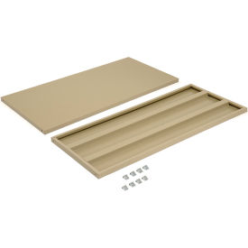 Global Industrial 493317TN Global Industrial™ Shelves For 48"Wx18"D Storage Cabinet, Tan, 2 Pack image.