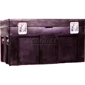 Myton Industries Inc. SC-4524-1BK Shipping Container and Site Box No Casters - 45"L x 22"W x 31"H, Black image.