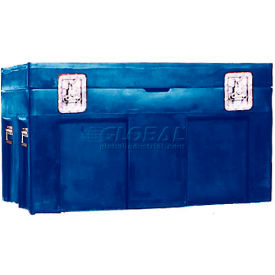 Myton Industries Inc. SC-4524-1BL Shipping Container and Site Box No Casters - 45"L x 22"W x 31"H, Blue image.