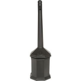 Dci  Marketing 710301 Smokers Outpost® Site Saver™ Outdoor Ashtray, Black image.