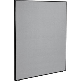 Global Industrial 695790GY Interion® Office Partition Panel, 60-1/4"W x 96"H, Gray image.