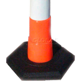 Plasticade Products 650-RB-16 Plasticade Rubber Base 16 Lb For Navicade Delineator Post, Base Only image.