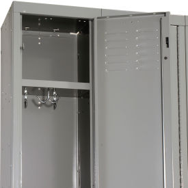Hallowell® 1-Tier 3 Door Premium Locker 36"W x 12"D x 66"H Dark Gray Unassembled