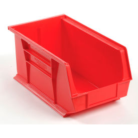global industrial™ plastic stack & hang bin, 8-1/4"w x 14-3/4"d x 7"h, red Global Industrial™ Plastic Stack & Hang Bin, 8-1/4"W x 14-3/4"D x 7"H, Red