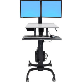Ergotron 24-214-085 Ergotron® WorkFit-C Sit-Stand Workstation For Two LCD Monitors image.