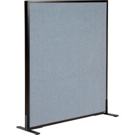 Interion® Freestanding Office Partition Panel 36-1/4""W x 42""H Blue