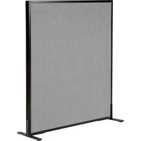 Interion® Freestanding Office Partition Panel 36-1/4""W x 42""H Gray