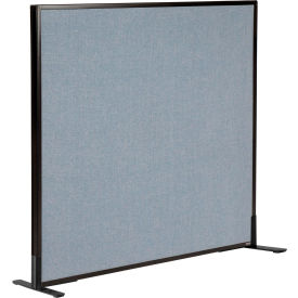 Interion® Freestanding Office Partition Panel 48-1/4""W x 42""H Blue