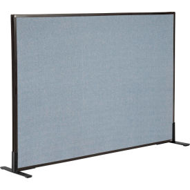 Interion® Freestanding Office Partition Panel 60-1/4""W x 42""H Blue