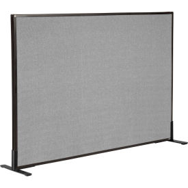 Interion® Freestanding Office Partition Panel 60-1/4""W x 42""H Gray