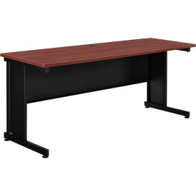 Global Industrial 240346MH Interion® 72"W Desk - Mahogany image.
