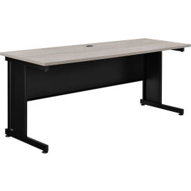 Global Industrial 240346RGY Interion® 72"W Desk - Rustic Gray image.