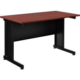 Global Industrial 240344MH Interion Traditional Office Desk, 48"W x 24"D x 30"H, Mahogany image.