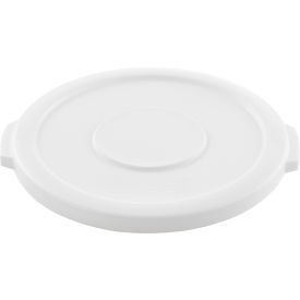 Global Industrial 240457WH Global Industrial™ Plastic Trash Can Lid - 10 Gallon White image.