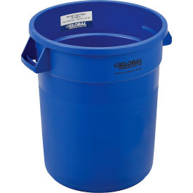 Global Industrial 240458BL Global Industrial™ Plastic Trash Can - 20 Gallon Blue image.
